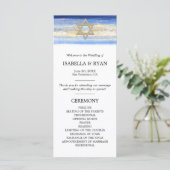 ブルーゴールド デヴィッド スター バー ミツバ儀式セレモニー プログラム (スタンド正面)