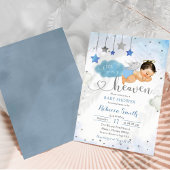 ブルーゴールド メキシカン ベイビー エンジェル ベイビー シャワー 招待状