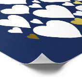 ブルーゴールド 50歳の誕生日 あなたを愛する50の理由 ポスター (角)