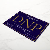 ブルーゴールドDNP卒業式 箔招待状 (回転した状態)