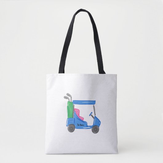 ブルーゴ名門私立校風のルパーソナライズされたフカートのトートバッグ トートバッグ (正面)