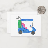 ブルーゴ名門私立校風のルパーソナライズされたフカートのノートカード ノートカード (正面/裏面インサイチュ)