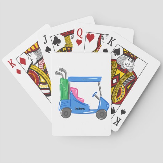 ブルーゴ名門私立校風のルパーソナライズされたフカートトランプ トランプ (裏面)