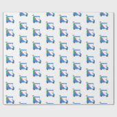 ブルーゴ名門私立校風のルフカート ラッピングペーパー (フラット)