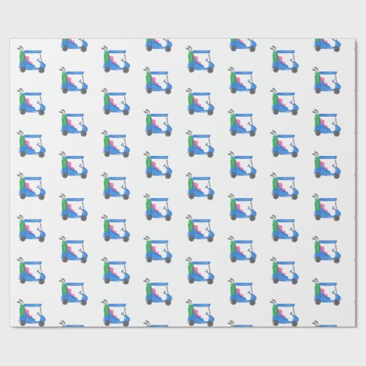 ブルーゴ名門私立校風のルフカート ラッピングペーパー (フラット)