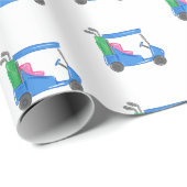 ブルーゴ名門私立校風のルフカート ラッピングペーパー (ロールコーナー)