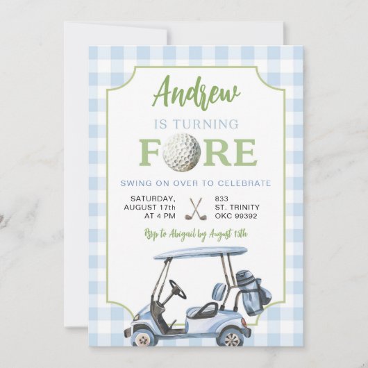 ブルーゴ名門私立校風のルフボーイ4th誕生日招待状 招待状 (正面)