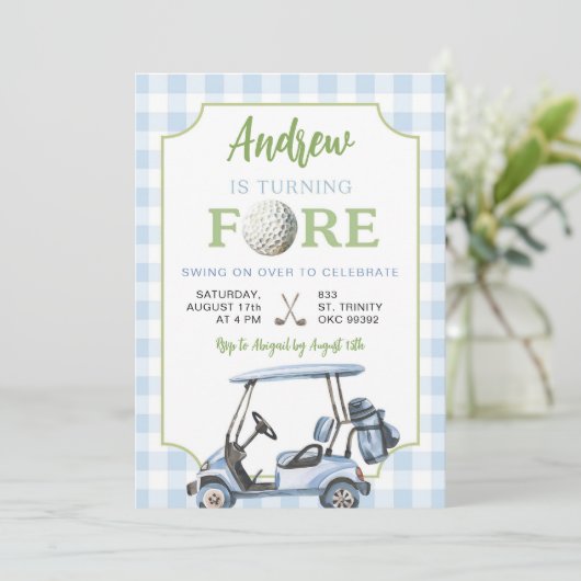 ブルーゴ名門私立校風のルフボーイ4th誕生日招待状 招待状 (スタンド正面)