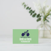 ブルーサイクリングロゴチャリティバイクタソンイベント 名刺 (スタンド正面)