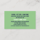 ブルーサイクリングロゴチャリティバイクタソンイベント 名刺 (裏面)