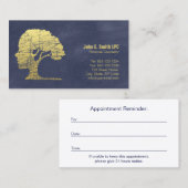 ブルーサイコロジストパーソナルカウンセラーアポイントメント 予約カード (正面/裏面)