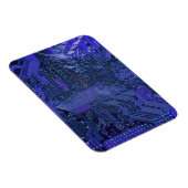 ブルーサイバーサーキットボードテックアートエレクトロニクス マグネット (右側)