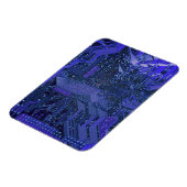 ブルーサイバーサーキットボードテックアートエレクトロニクス マグネット (左側)