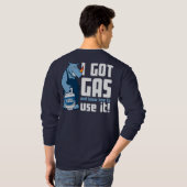 ブルーサイ得ノ「I Gas」メンズ長袖 Tシャツ (裏面フル)