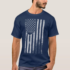 ブルーサイ「アメリカ国旗のヘラ」メンズ Tシャツ