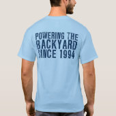 ブルーサイ「裏庭に力を与える」メンズ Tシャツ (裏面)