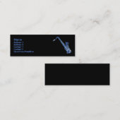 ブルーサクソフォンプロファイルカード スキニー名刺 (正面/裏面)