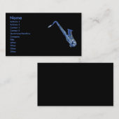 ブルーサクソフォンプロファイルカード 名刺 (正面/裏面)