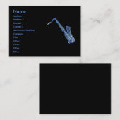 ブルーサクソフォンプロファイルカード 名刺 (正面/裏面)