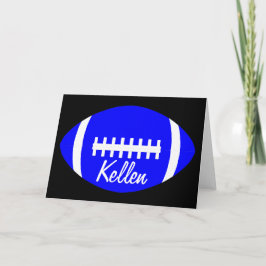 ブルーサッカーのグリーティングカード カード