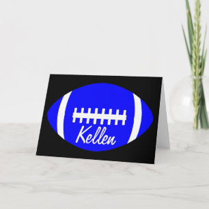 ブルーサッカーのグリーティングカード カード