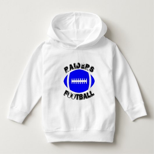 ブルーサッカーカスタムチーム名または文字試合日 ベビーTシャツ (正面)