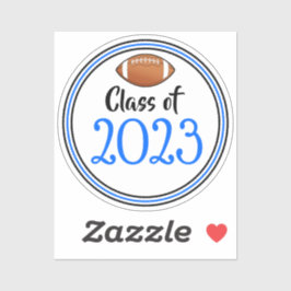 ブルーサッカークラス&ブラックサッカークラスの卒業式 シール