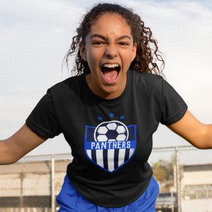 ブルーサッカーシールドチーム、選手の名前と番号 Tシャツ