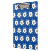 ブルーサッカーチーム。サッカーコーチ クリップボード (左)