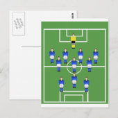ブルーサッカーチーム ポストカード (正面/裏面)