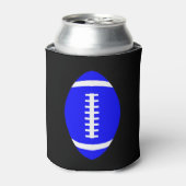ブルーサッカーファンゲームデイビール缶Koozie 缶クーラー (缶正面)