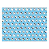 ブルーサッカーボール子供の誕生日パーティーテーブルクロス テーブルクロス (正面(横))