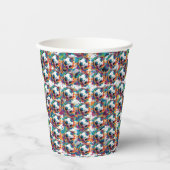 ブルーサッカーポーツボーイジャージー子供の誕生日パーティー 紙コップ (正面)