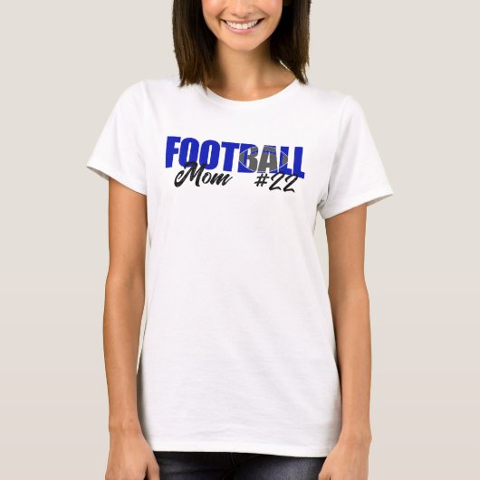 ブルーサッカーモダンママ Tシャツ (正面)