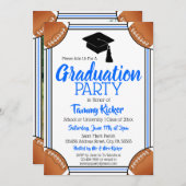 ブルーサッカー卒業パーティー 招待状 (正面/裏面)