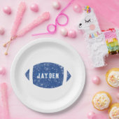 ブルーサッカー誕生日パーティー ペーパープレート (パーティー)