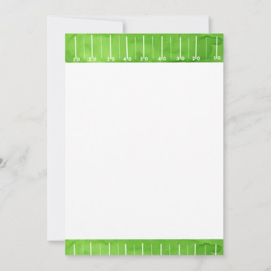 ブルーサッカー誕生日1年目ダウン1招待状 招待状 (裏面)