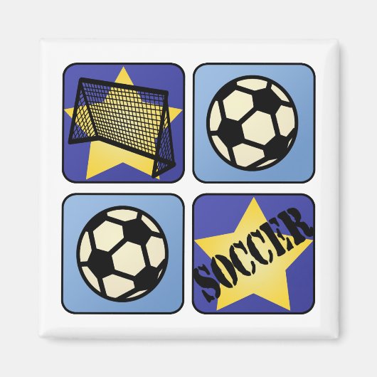 ブルーサッカー マグネット (正面)