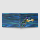 ブルーサテンと孔雀結婚のゲストブック ゲストブック (全面)