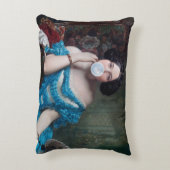 ブルーサテン入りバブルガムDiva アクセントクッション (裏面(縦))