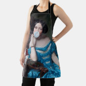 ブルーサテン入りバブルガムDiva エプロン (インサイチュ)