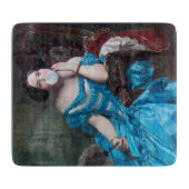 ブルーサテン入りバブルガムDiva カッティングボード (正面)