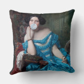 ブルーサテン入りバブルガムDiva クッション (裏面)