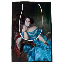 ブルーサテン入りバブルガムDiva ミディアムペーパーバッグ