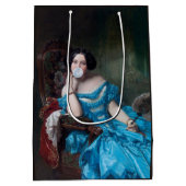 ブルーサテン入りバブルガムDiva ミディアムペーパーバッグ (裏面)