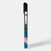 ブルーサテン入りバブルガムDiva Case-Mate iPhoneケース (裏面 / 左)