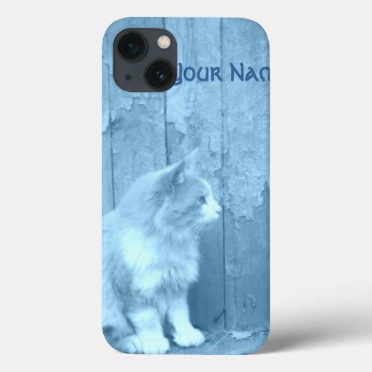 ブルーサハラ(猫)iPadケース Case-Mate iPhoneケース (裏面)