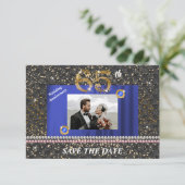 ブルーサファイアの65周年の記念に Save the Date 招待状 (スタンド正面)