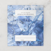 ブルーサファイアジェムストーンカット結婚ズ プレイスカード (外部開封)