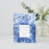 ブルーサファイアジェムストーン日付の保存 ポストカード (スタンド正面)